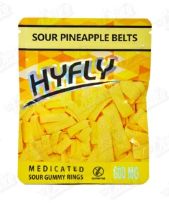 hyfly gummies sour pineapple belts